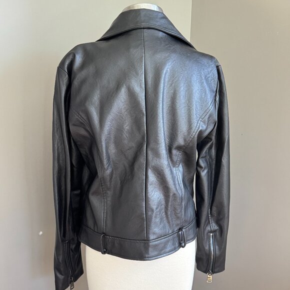 Elodie Faux Leather Biker Jacket - Picture 3 of 12